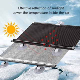 Sun Shields○▫◊Car Sunshade Retractable Windshield Isolation over 90% Sunlight Auto-scaling for SUV S (3)
