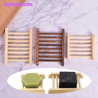 [zhukunjianzhu]Wooden Soap Dish Storage Tray Holder Bath Shower Natural Wood Plate Bathroom