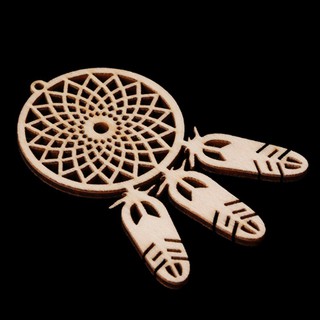10 pcs of wooden dream catcher small pendants For Room Decor