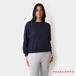 Penshoppe Women's Dress Code Basic Pullover (Navy Blue)