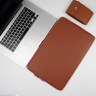 PU leather laptop sleeve Waterproof shockproof laptop pouch macbook bag 13.3/14.1/15.4/15.6 ESFA