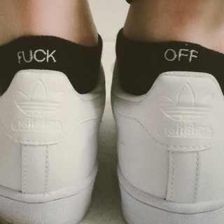 PRE ORDER Fuck Off Ankle Socks - Skater Vans Harajuku