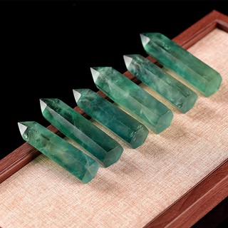 【Hot sale】Fancy Green Fluorite Crystal Specimens Quartz Point Healing Wand Gemstones (4)
