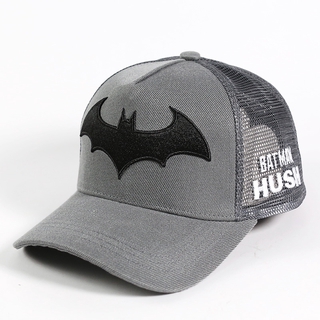 Mesh Breathable Hip Hop Baseball Cap Adjustable Men's Embroidered Batman Hat Sun Hat Camping Hiking Hat Sports Hat