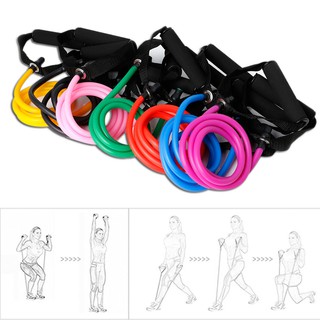 Fitness Resistance Band Rope Tube Latex Elastic Exercise