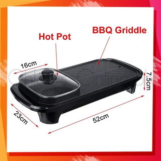 Korean Samgyupsal x HOTPOT 2 IN 1 Electric BBQ Grill With Hotpot with FREE ADAPTOR (4)