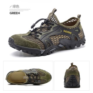 Wading Hiking Shoes Men Nonslip Rubber Black Trekking Shoes Ayugugu sport shoes for men (1)