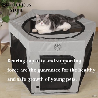 pet ▩☫☸Portable Folding Pet Tent Dog House Octagonal Cage For Cat Tent Playpen Puppy Kennel Easy Ope