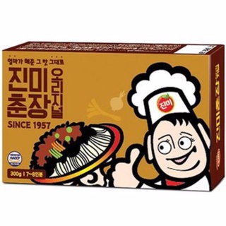 Jinmi Korean Chunjang Black Bean Paste Jjajang Dish 300g