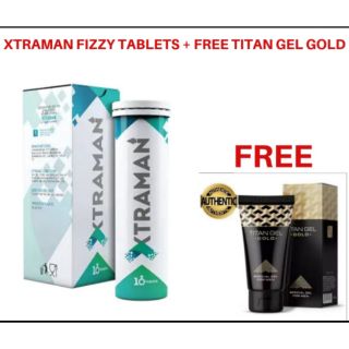 Xtraman Fizzy 10Tablets + Free Titan gel gold