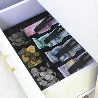 5 Grids Cash Coin Register Replacement Money Drawer Storage