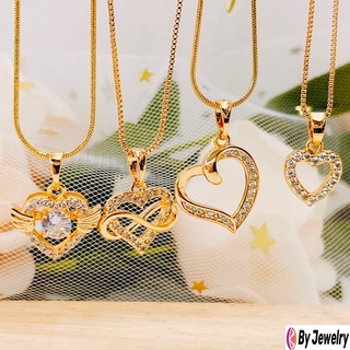 【BY】18k Rose Gold Plated Crystal Heart Pendant Necklace！Tala by kyla Inspired