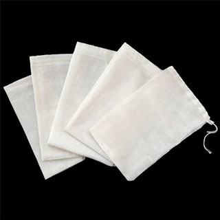 10x Cotton Muslin Drawstring Reusable Bags Fashionapple