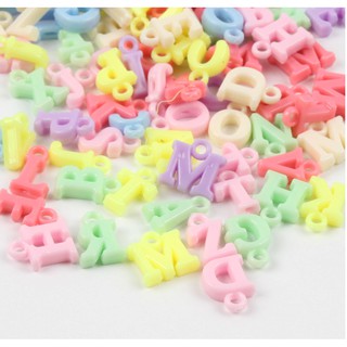 Candy Color Random Letter Beads Acrylic Beads Fit DIY Jewelry Making Children's Necklace Pendant