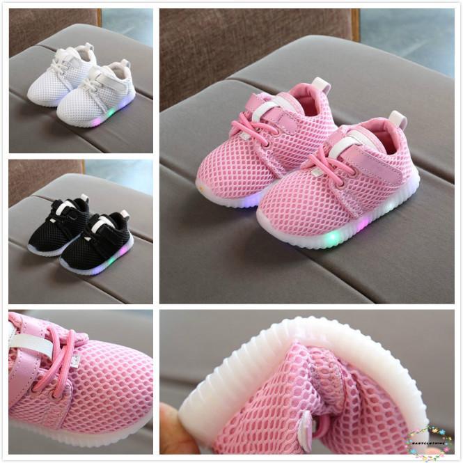 GLO-Infant Baby Kids Boys Girls LED Shoes Light Up Luminous (2)