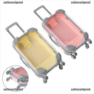【JINHF】Mini plastic suitcase luggage for doll plastic travel suitcas kids toys (1)