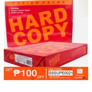 Hard Copy Bond Paper Sub.20 70gsm A4 size SCHOOL AND OFFICE SUPPLY