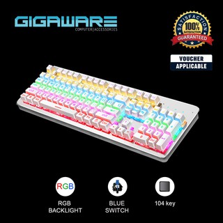 Gigaware K880 Mechanical Keyboard 104Key Computer and K550 87Key Mechanical Keyboard Gaming Keyboard