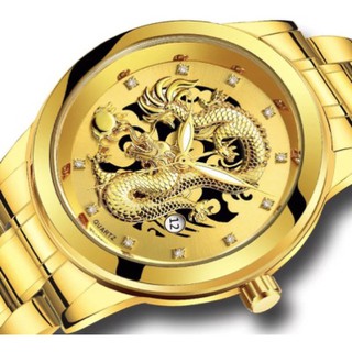 [Maii] Kings of Dragon Stainless Steel Waterproof Quartz Watch (With Date)