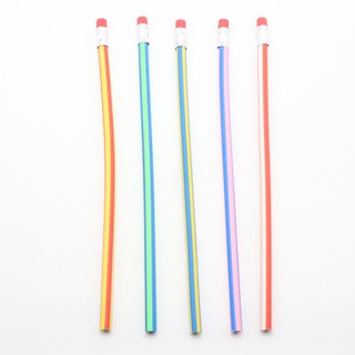 5 Pcs For Kids With Eraser Flexible Pencils Gift Colorful