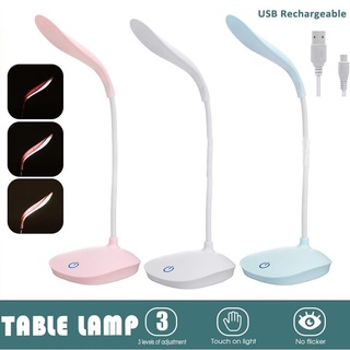 Table Lamp LED Stand Rechargeable 3 Levels Brightness Study Reading Desk Lamp Student