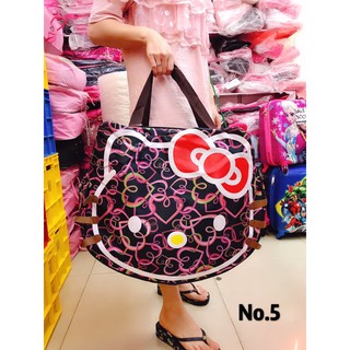 【spot goods】✴♚۞Hello Kitty face Bag traveling bag shopping bag (4)
