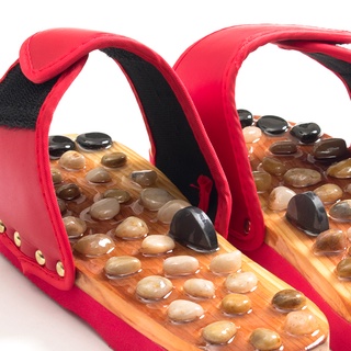 Home Pebbles Foot Massage Slippers Acupoint Foot Therapy Shoes
