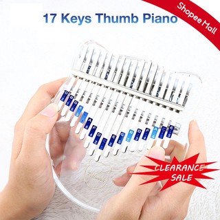 8.8 Kalimba Piano 17 Keys Round/ Kimi Bear ears Kalimba Acrylic Thumb Piano