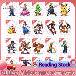 ZTUR_ 20Pcs Zelda Super Bros NFC Game Cards for Amiibo Switch NS
