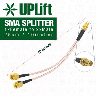 Antennas◊№SkyWave SMA Splitter Share 1 Antenna with 2 Modems 10in/25cm Pigtail (1x SMA Female to 2x