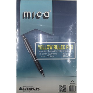 Mica Yellow Pad Paper per ream