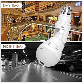 Mga paninda ☌∈EVKVO - LED Light Bulb Camera - Full Color Night Vision - 360 Degree Panoramic - V380 (3)