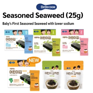 BEBECOOK Baby's First Seasoned Seaweed with lower sodium Korea Chopped Seaweed low Sodium laver babyfood