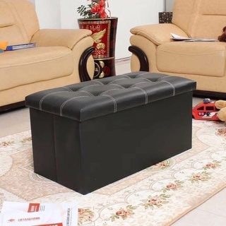 Home Zania Ottoman Rectangular Storage Stool Sit Sofa Folding Box Chair 1Pc 76 By 38 Cm
