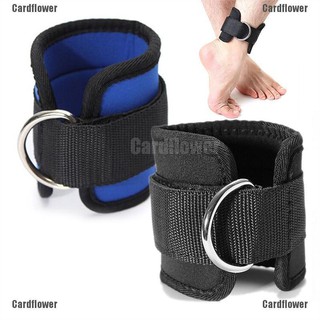 Cardflower Gym Weight Lifting Multi Cable Attachment Ankle Strap D-ring Thigh Leg Pulley