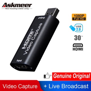 4K Video Capture Card USB HDMI Video Grabber Record Box for PS4 Game DVD Camcorder Camera Recording Live Streaming