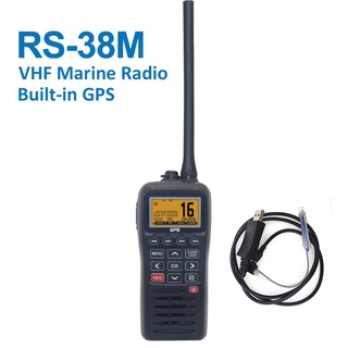 Recent RS-38M VHF Marine Radio Built-in GPS 156.025-163.275MHz Float Transceiver Tri-watch IP67 Wate