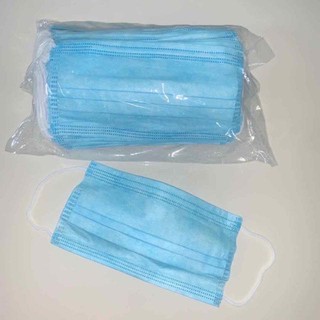 3 Ply Blue White Disposable Surgical face Mask 50pcs with Box Oversep (5)