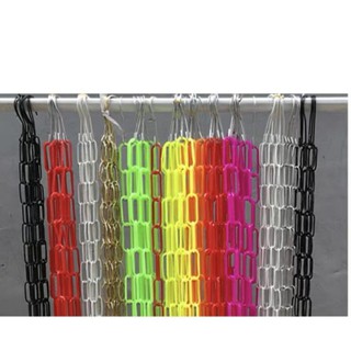 Plastic and metal chain for hanging cloths