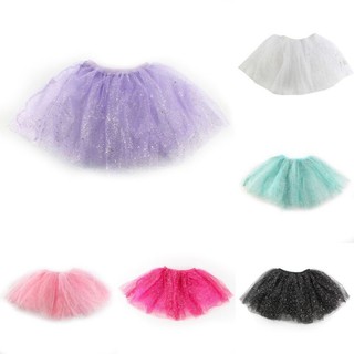 Tutu Fine belt Skirt Baby Girl Ballet Sequins Dance Skirt