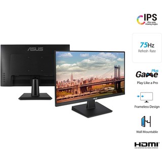 ❄▪ASUS VA24EHE Work / Gaming Monitor – 24 inch, Full HD 1080p, IPS, 5ms, Frameless, 75Hz, Adaptive-S
