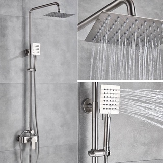 High Quality 304 Stainless Steel Shower Faucet Set Hot and Cold Shower Set Rainfall Shower Head (3)