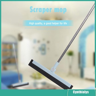 ✎☏Magic Wiper Scraper 180 Degrees Rotatable Mop Broom Floor Cleaning Mop