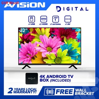 ┅✎❇Avision 32 inch Digital HD LED TV w/ 4K Android TV Box & Free Wall Bracket 32K802D