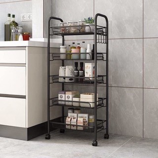 New metal kitchen utility Trolley Cart Shelf Storage Rack Organizer w/wheels and Handle