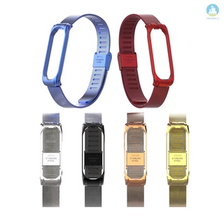 NEW Metal Strap Wristband For Band 3 4 Replacement Business Durable Metal Screwless Stainless Steel