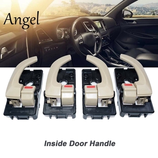 4PCS Car Interior Door Handle for Hyundai Tucson 2005-2009 Beige