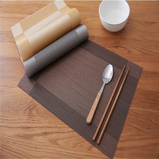 ＴＯＷＮＳＨＯＰ Placemat Crossweave Woven Non-Slip Placemat Table Mat