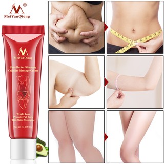 MeiYanQiong Butter Slimming Cellulite Massage Cream 1Piece Slimming Promote Fat Burn (40g) BuQi