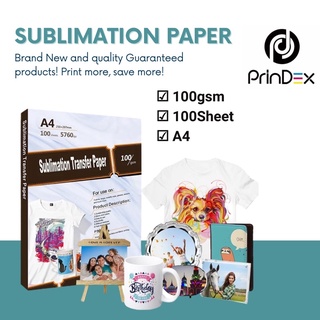 A4 Sublimation Heat Transfer Paper white Heat transfer Paper 100gsm - 100Sheets